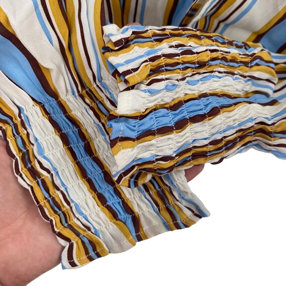 Faithful The Brand Women’s Aira Knot Shirt Retro Western Stripe‎ Coastal Cowgirl - Picture 5 of 14